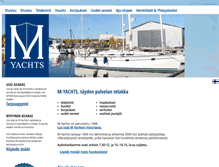 Tablet Screenshot of m-yachts.fi